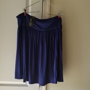 NWT Lane Bryant Banded Blue skirt